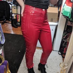 Asos Red plastic Jeans 28/34